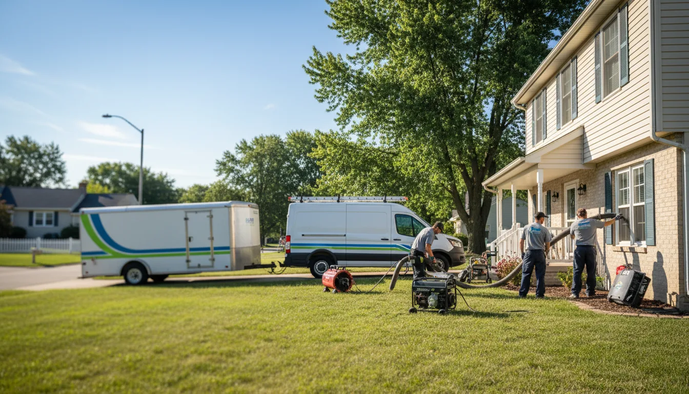 Flooded Basement Restoration And Cleanup With Repair in Salisbury, MO near me